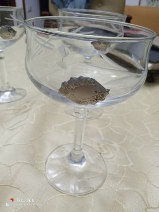 6 Coppe Spumante Vintage Anni '60