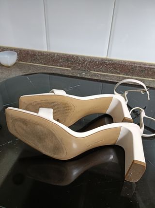 Sandalias Stradivarius Blancas Talla 37