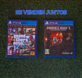 PS4 Grand Theft Auto V y Minecraft