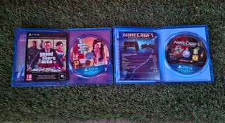 PS4 Grand Theft Auto V y Minecraft