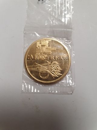 Medalla Montreal 1976 Bañada en Oro