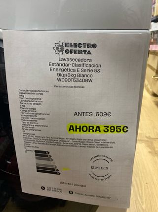 Lavadora y Secadora Samsung Serie 5+
