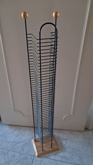 Mueble Portacds Metálico y Madera