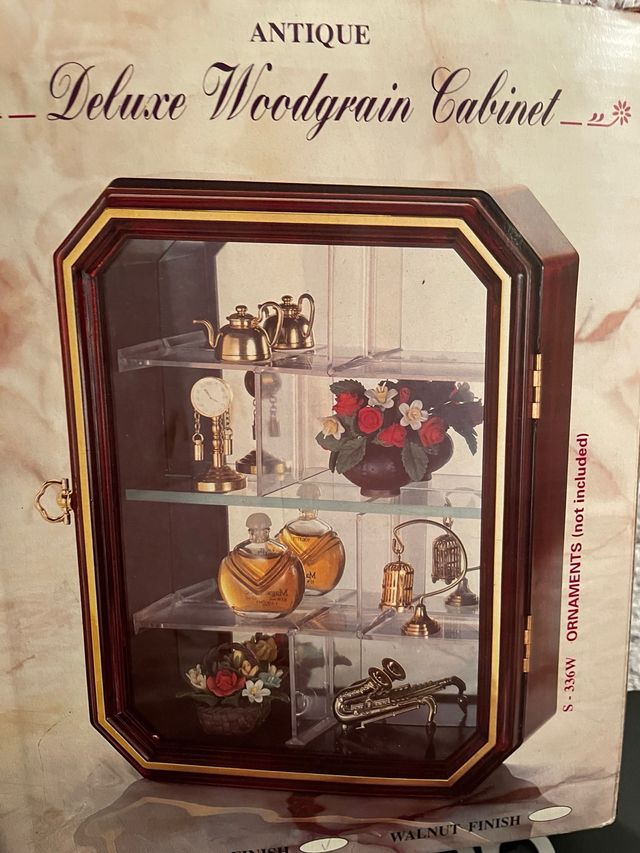 Vitrina pequeña madera y cristal