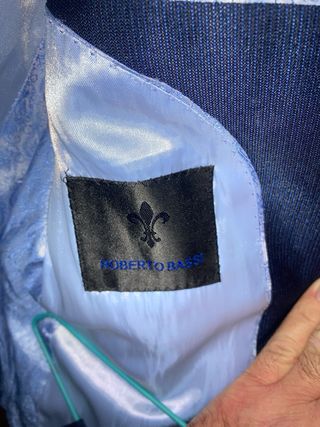 Traje Roberto Bassi Azul Hombre.