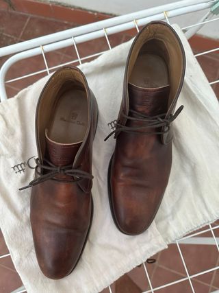 Botín piel Massimo Dutti marrón