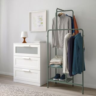 Perchero NIKKEBY IKEA Metal Verde