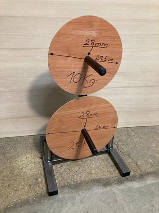 Soporte Discos de Pesas y Barras  28 mm Decathlon 