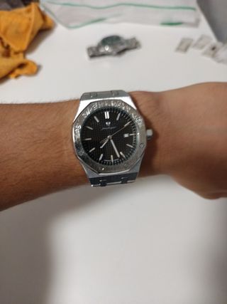 Reloj Piedagar Negro y Plateado