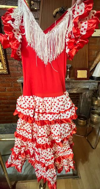 Traje Flamenca Niña con Zapatos