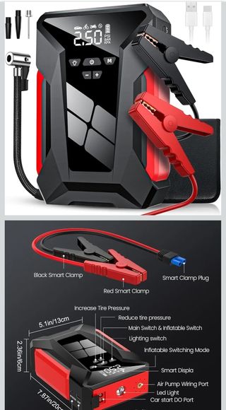 Arrancador y Compresor 2 en 1