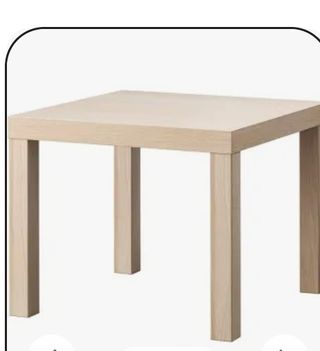 Mesita auxiliar madera beige