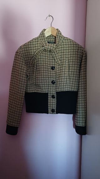 Chaqueta paño pata de gallo