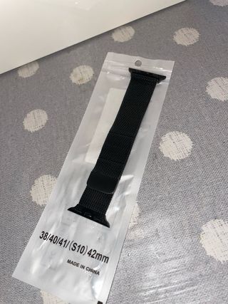 Correa Apple Watch Metálica Negra 38/40/41/42mm