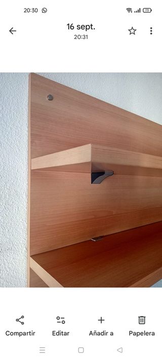 Estantería de pared