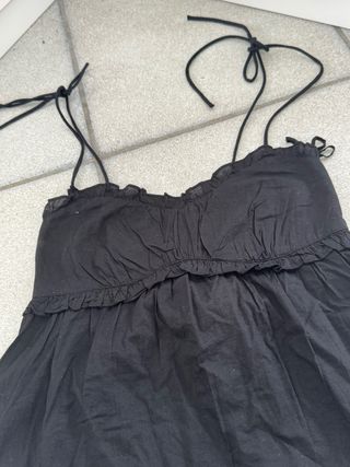 Top nero baby-doll STR teen taglia XS donna
