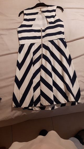 Vestido Fórmula Joven T.40 Azul y Blanco