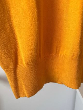 Chaleco Zara punto naranja Talla M