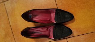 Zapatos de tacón negros piel marca Montesinos