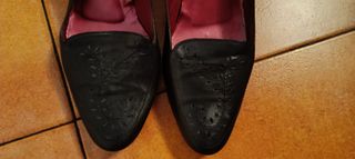 Zapatos de tacón negros piel marca Montesinos