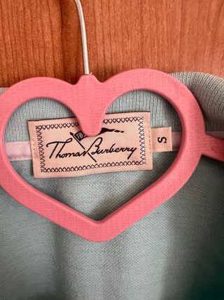 Polo Burberry azul claro/turquesa