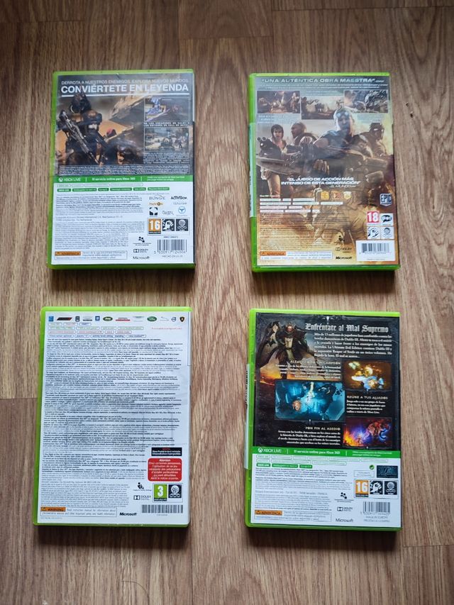 Lote 4 Juegos Xbox 360: Destiny, Gears of War 3, F