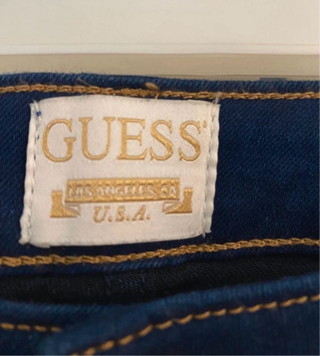 Jeans Guess blu a zampa
