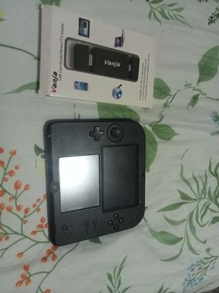 Nintendo 2DS Negra + Adaptador OTG Vanja