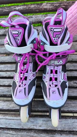 Patines Fila Skates One Niña Blanco Morado