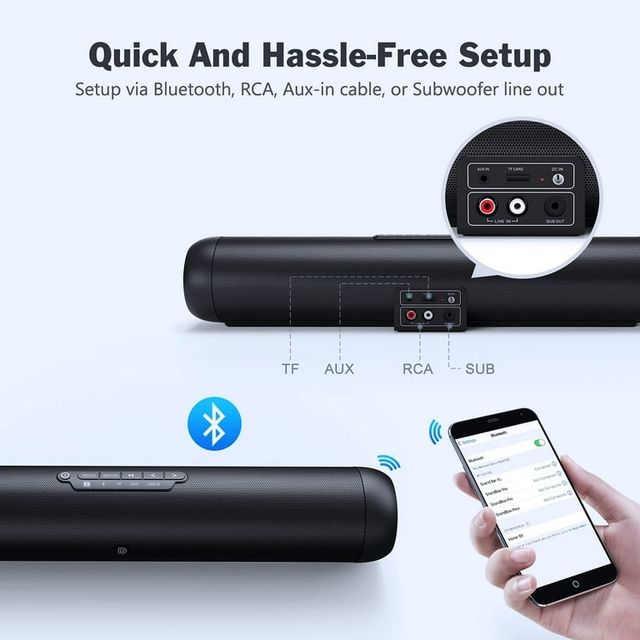 Soundbar DOSS XL Bluetooth Preto