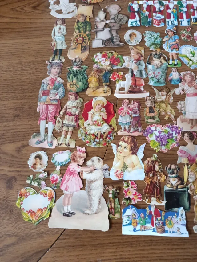 Autocolantes alemães vintage cortados