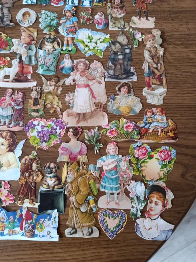 Autocolantes alemães vintage cortados