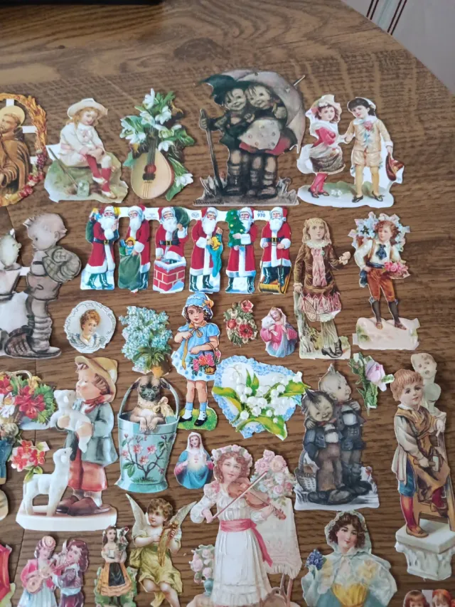 Autocolantes alemães vintage cortados