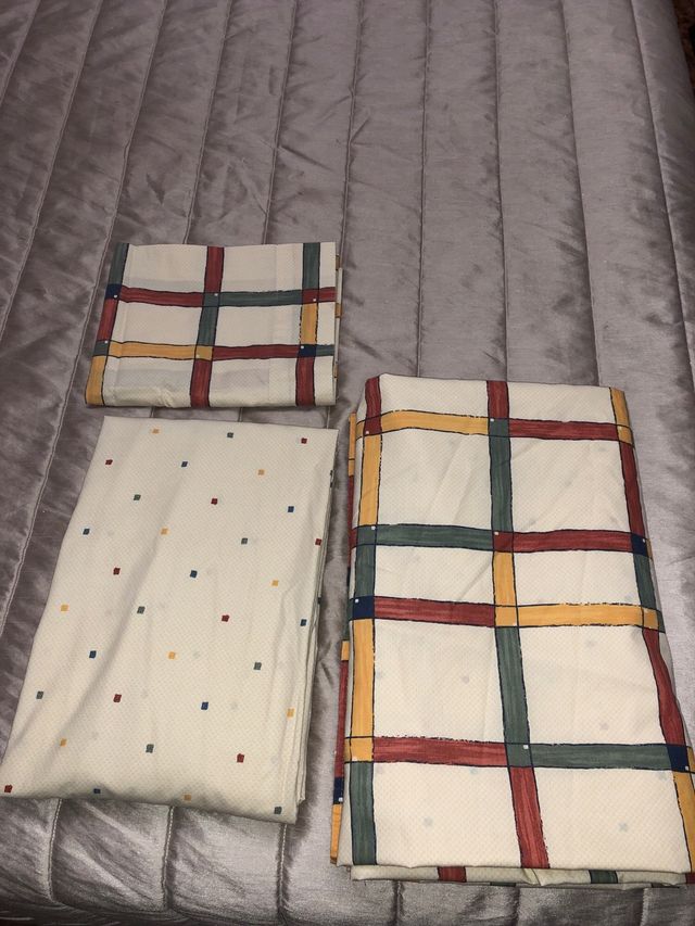 Juego Sábanas 90cm Beige Multicolor