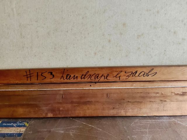 Quadro paesaggio Olio a spatola anni 50/60