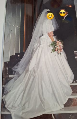 Elegante vestido de novia