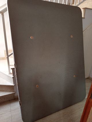 Somier tapizado 1,35 gris