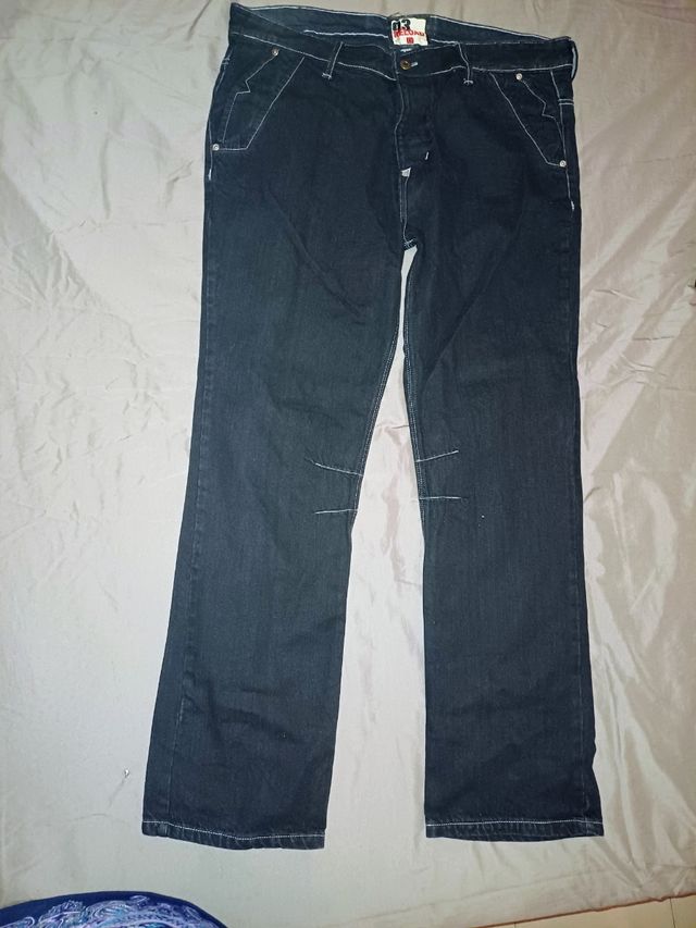 Vaquero hombre vintage azul