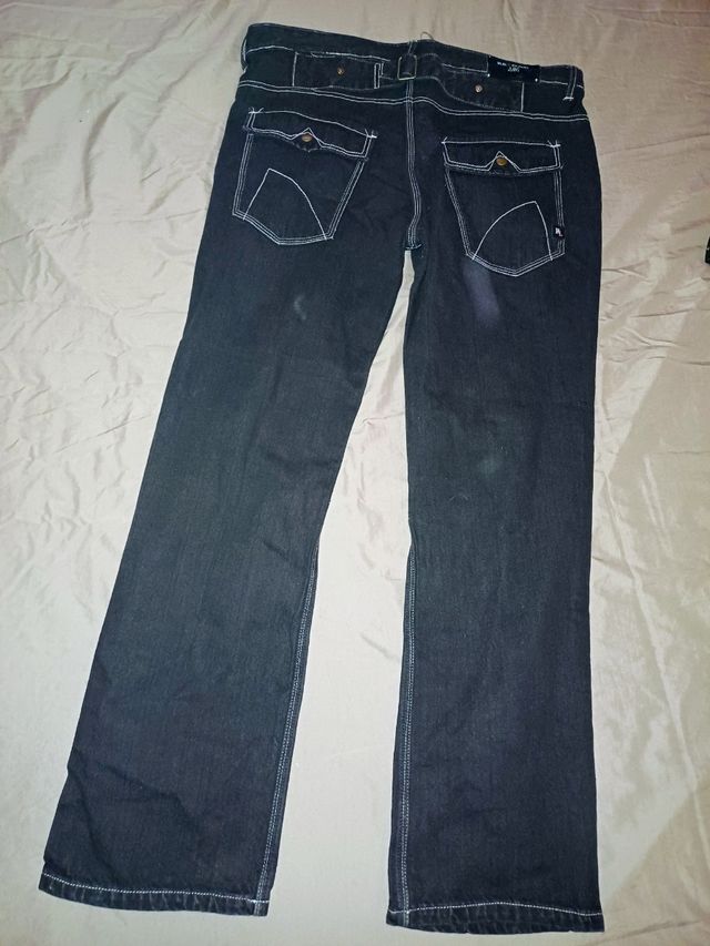 Vaquero hombre vintage azul