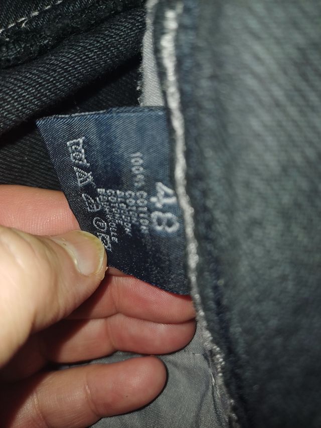 Vaquero hombre vintage azul