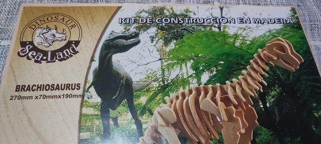 Kit Construcción Madera Brachiosaurus