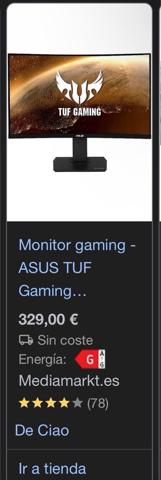 Monitor Gaming Asus