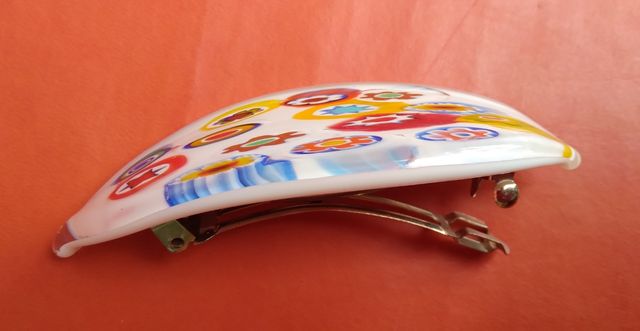 Fermacapelli Murano Vetro Millefiori