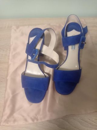 SANDALI BLU CINA " PRADA".