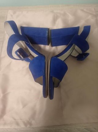 SANDALI BLU CINA " PRADA".