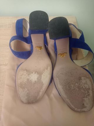 SANDALI BLU CINA " PRADA".