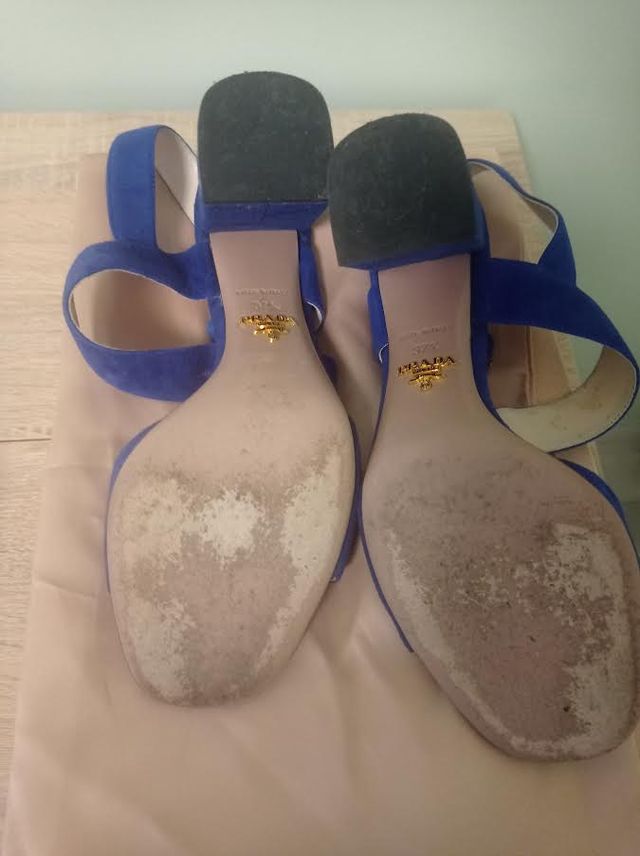 SANDALI BLU CINA " PRADA".