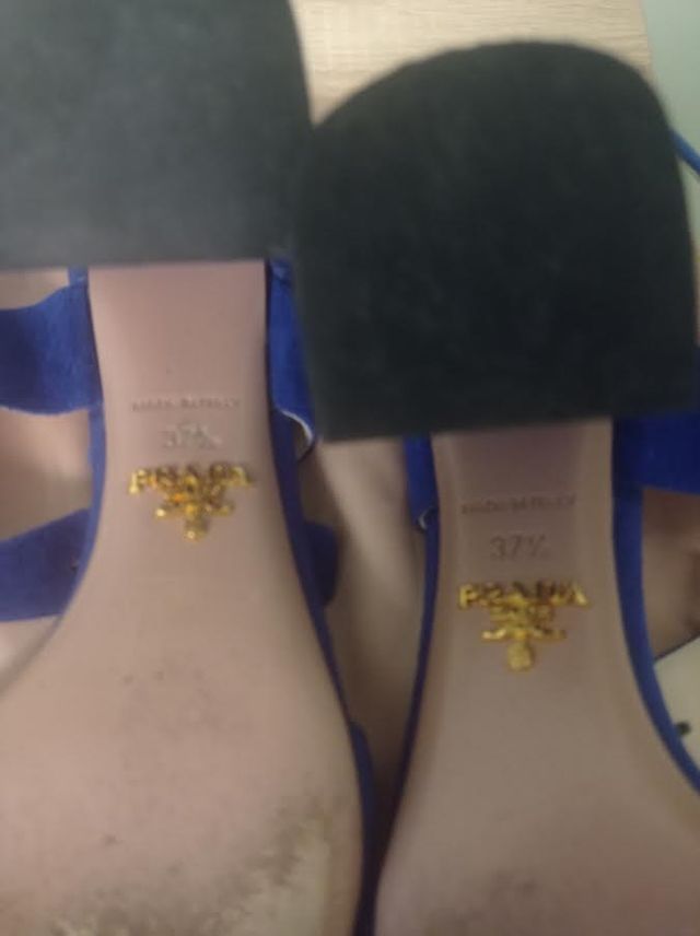 SANDALI BLU CINA " PRADA".