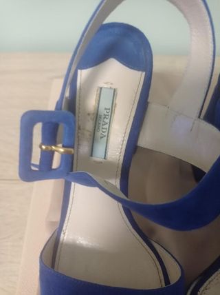 SANDALI BLU CINA " PRADA".