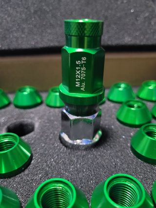 Tuercas Aluminio OMP Speed M12x1.5 verde.
